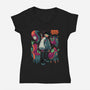 Succulent Plants-Womens-V-Neck-Tee-Bruno Mota