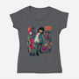 Succulent Plants-Womens-V-Neck-Tee-Bruno Mota