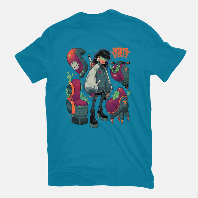 Succulent Plants-Womens-Fitted-Tee-Bruno Mota