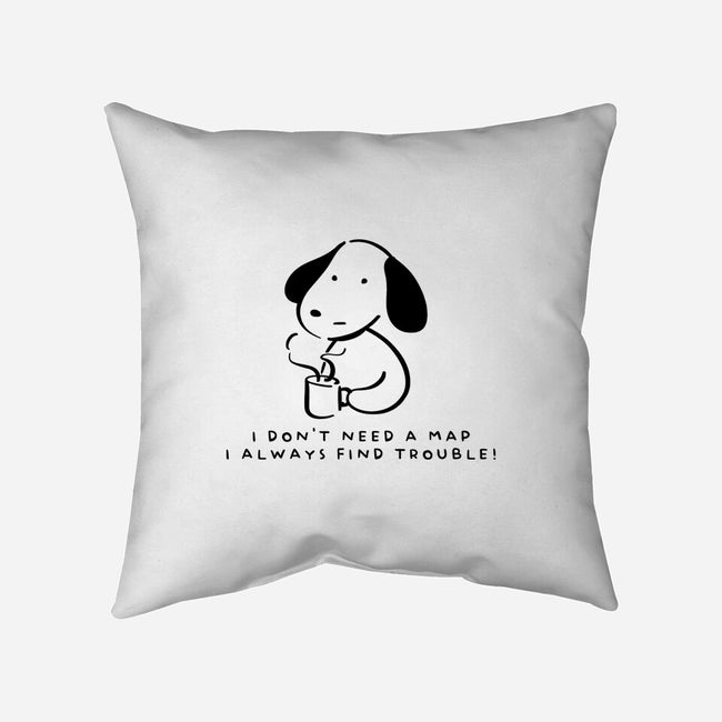 I Don't Need A Map-None-Removable Cover w Insert-Throw Pillow-FunkVampire