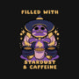 Filled With Stardust And Caffeine-Unisex-Baseball-Tee-FunkVampire