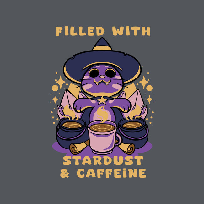 Filled With Stardust And Caffeine-Womens-Fitted-Tee-FunkVampire