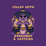 Filled With Stardust And Caffeine-Womens-Fitted-Tee-FunkVampire