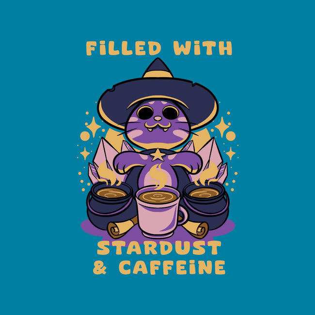 Filled With Stardust And Caffeine-Womens-Fitted-Tee-FunkVampire