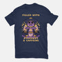 Filled With Stardust And Caffeine-Womens-Fitted-Tee-FunkVampire