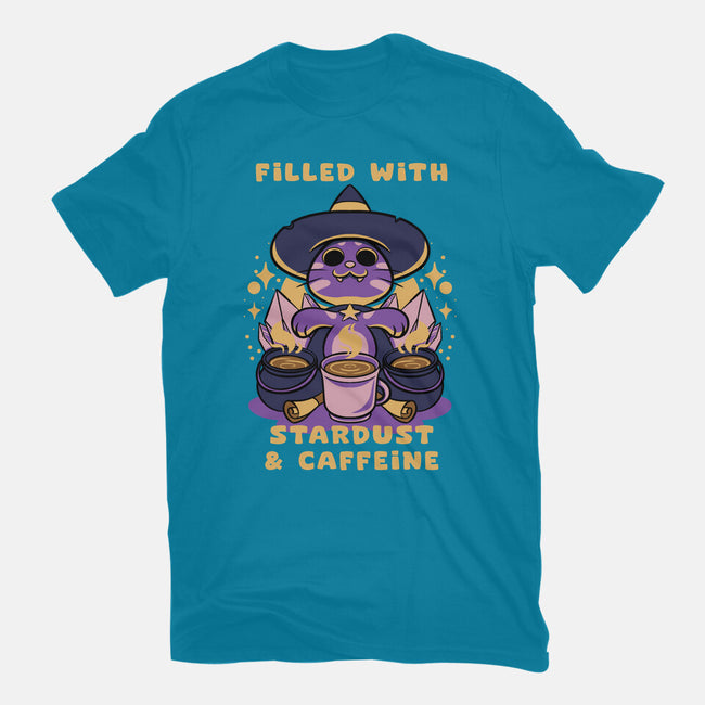 Filled With Stardust And Caffeine-Mens-Heavyweight-Tee-FunkVampire