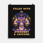 Filled With Stardust And Caffeine-None-Matte-Poster-FunkVampire