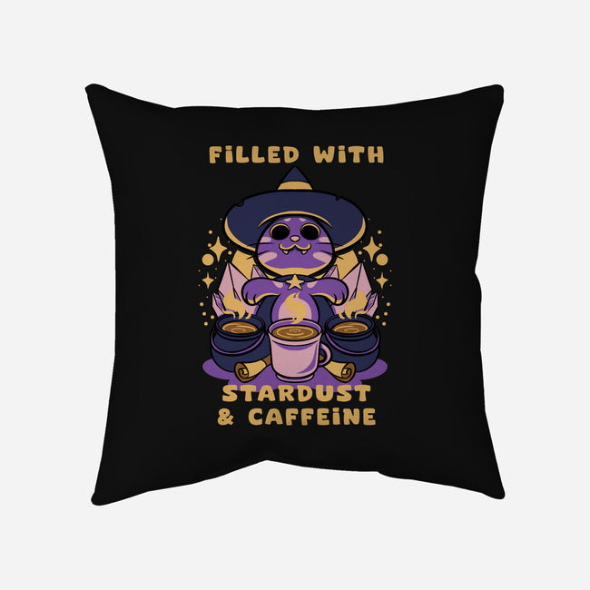 Filled With Stardust And Caffeine-None-Removable Cover w Insert-Throw Pillow-FunkVampire