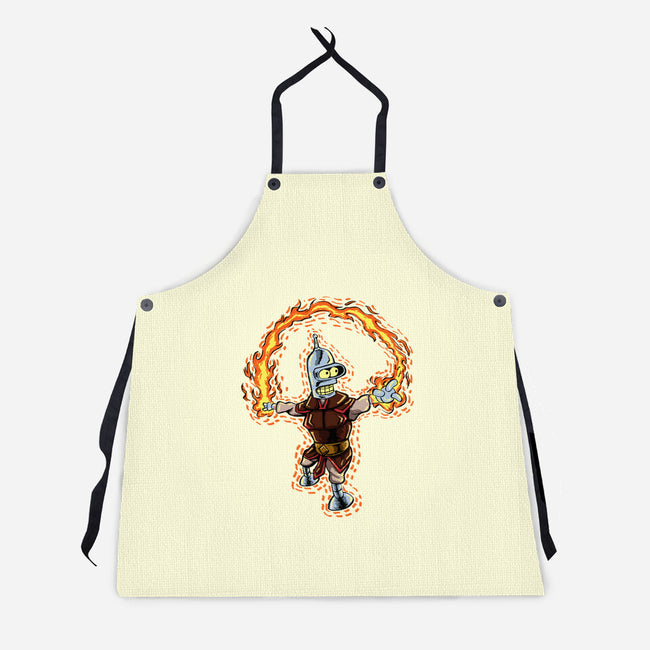 Fire Bender-Unisex-Kitchen-Apron-nickzzarto