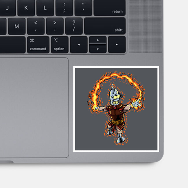 Fire Bender-None-Glossy-Sticker-nickzzarto