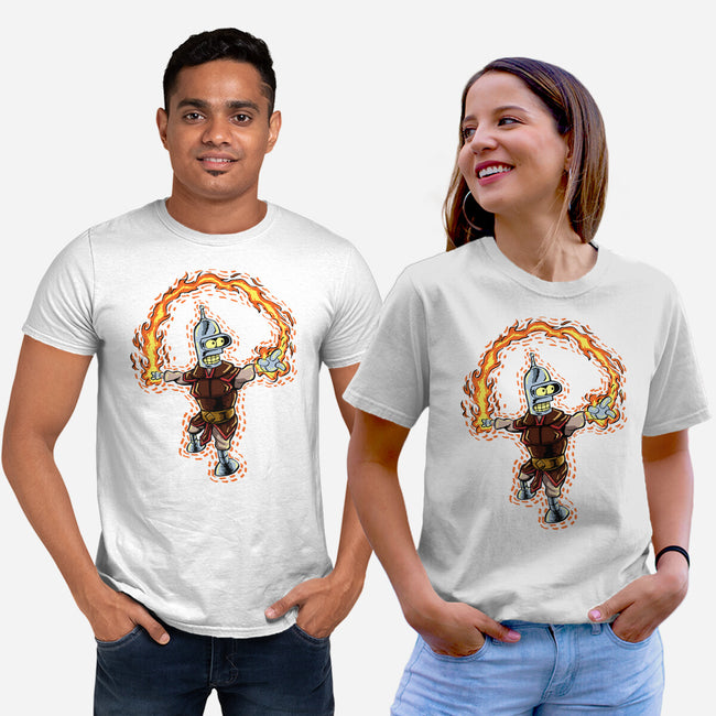 Fire Bender-Unisex-Basic-Tee-nickzzarto