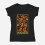 Dragonkin Tarot-Womens-V-Neck-Tee-naomori