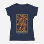 Dragonkin Tarot-Womens-V-Neck-Tee-naomori