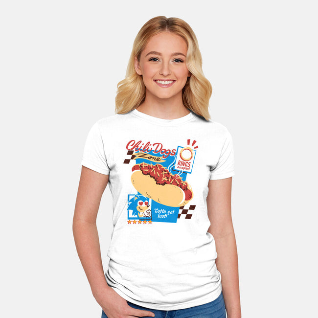 Chili Dogs Zone-Womens-Fitted-Tee-estudiofitas