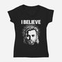 Jedi Christ-Womens-V-Neck-Tee-CappO