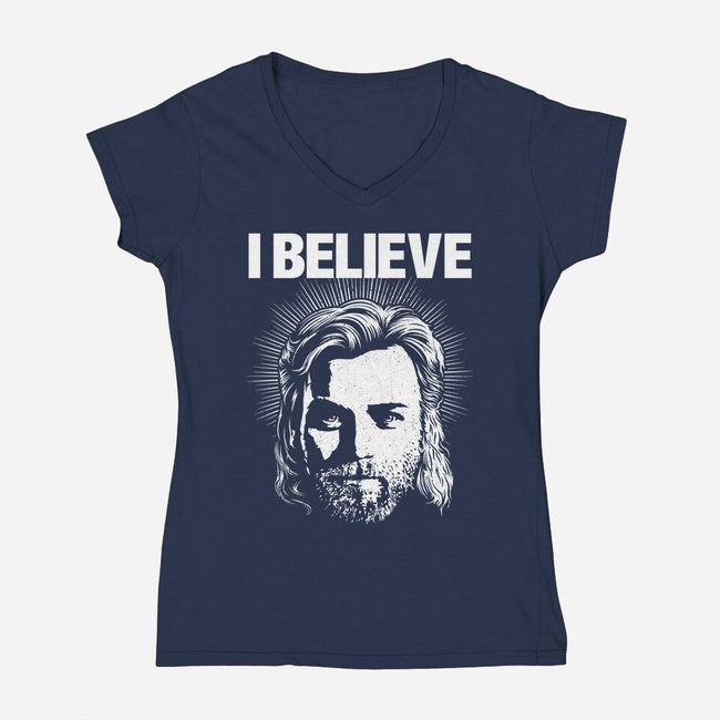 Jedi Christ-Womens-V-Neck-Tee-CappO