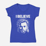 Jedi Christ-Womens-V-Neck-Tee-CappO