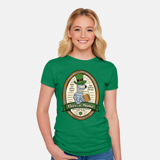 Beer-o-rama-Womens-Fitted-Tee-Melonseta