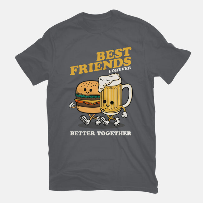 Best Foodie Friends Forever-Womens-Fitted-Tee-Melonseta