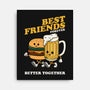 Best Foodie Friends Forever-None-Stretched-Canvas-Melonseta