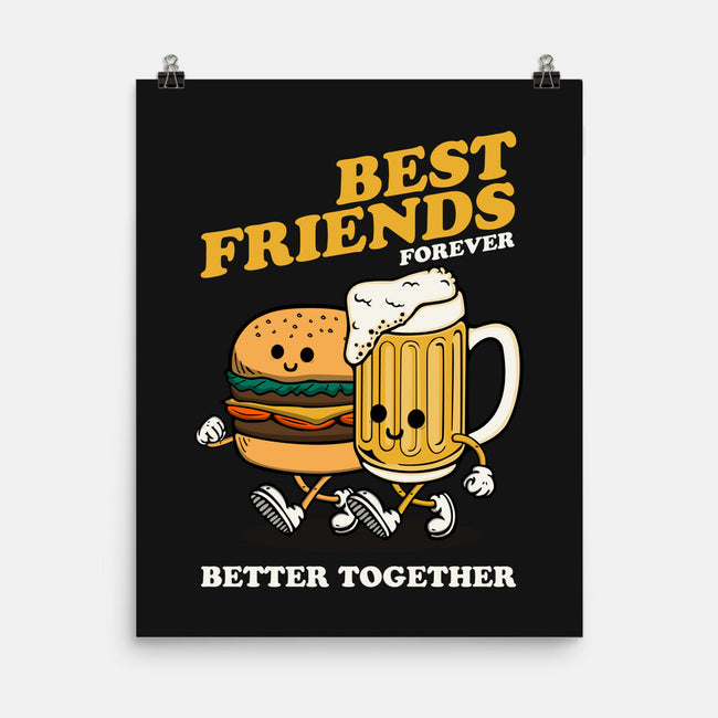 Best Foodie Friends Forever-None-Matte-Poster-Melonseta