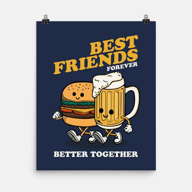 Best Foodie Friends Forever-None-Matte-Poster-Melonseta