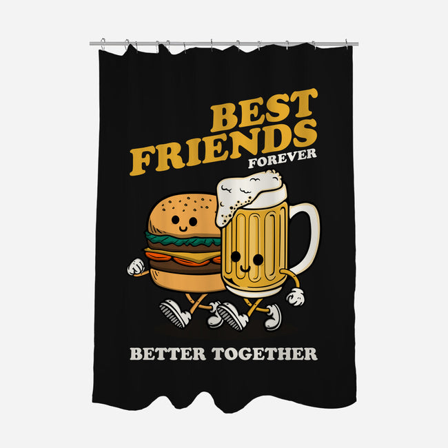 Best Foodie Friends Forever-None-Polyester-Shower Curtain-Melonseta