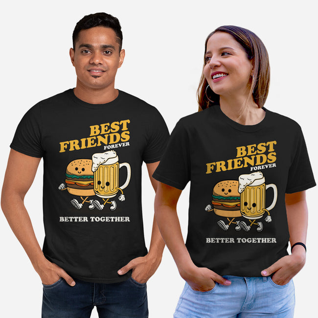 Best Foodie Friends Forever-Unisex-Basic-Tee-Melonseta