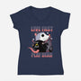 Live Fast Play Dead-Womens-V-Neck-Tee-Tri haryadi