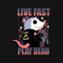 Live Fast Play Dead-Womens-Fitted-Tee-Tri haryadi