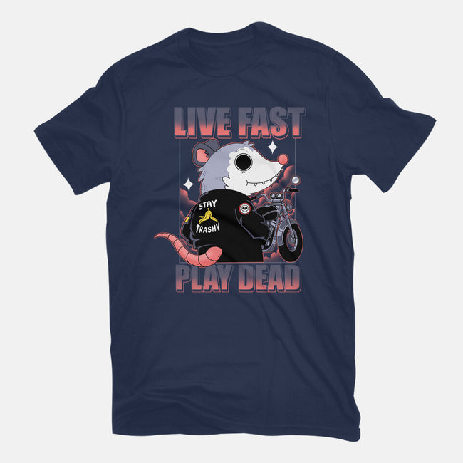 Live Fast Play Dead-Womens-Fitted-Tee-Tri haryadi