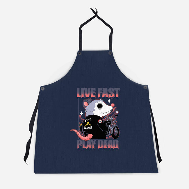 Live Fast Play Dead-Unisex-Kitchen-Apron-Tri haryadi