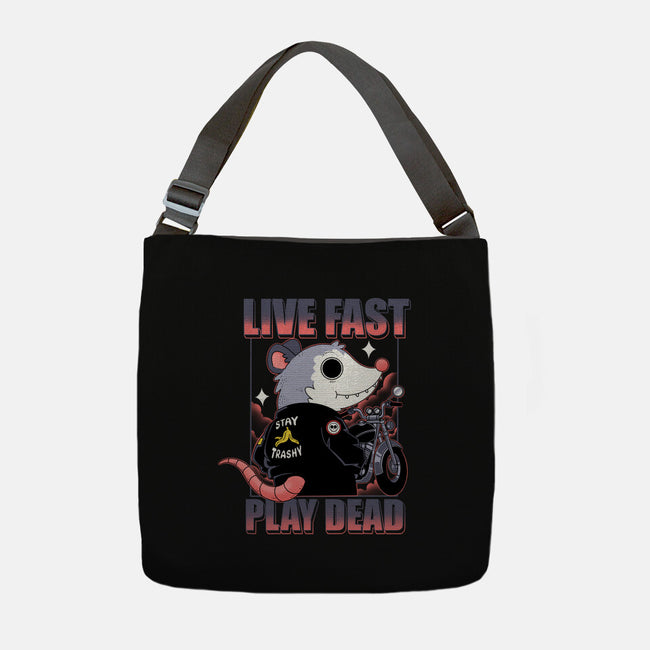 Live Fast Play Dead-None-Adjustable Tote-Bag-Tri haryadi