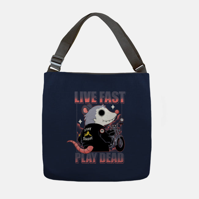 Live Fast Play Dead-None-Adjustable Tote-Bag-Tri haryadi