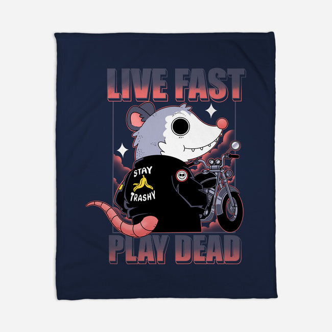 Live Fast Play Dead-None-Fleece-Blanket-Tri haryadi