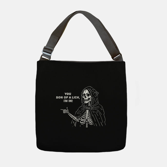 You Son Of A Lich-None-Adjustable Tote-Bag-Aarons Art Room