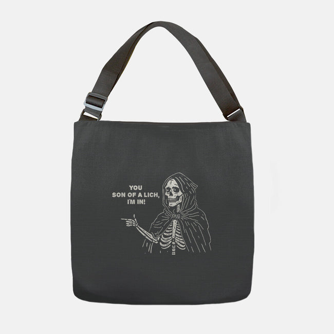 You Son Of A Lich-None-Adjustable Tote-Bag-Aarons Art Room