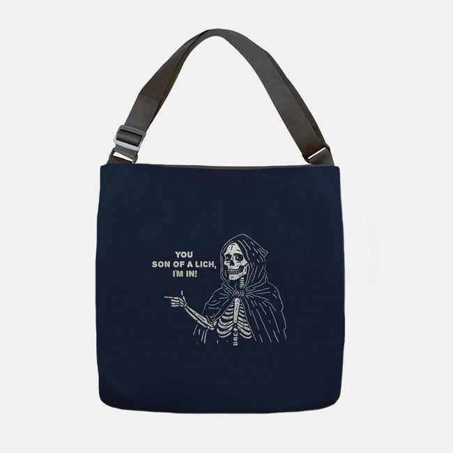 You Son Of A Lich-None-Adjustable Tote-Bag-Aarons Art Room