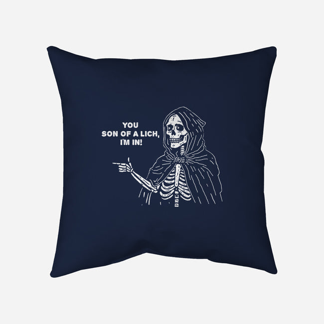 You Son Of A Lich-None-Removable Cover w Insert-Throw Pillow-Aarons Art Room