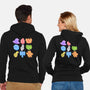 RPG Candy-Unisex-Zip-Up-Sweatshirt-Aarons Art Room