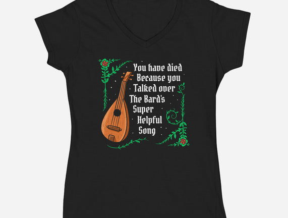 Talking Over The Bard