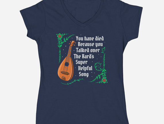 Talking Over The Bard