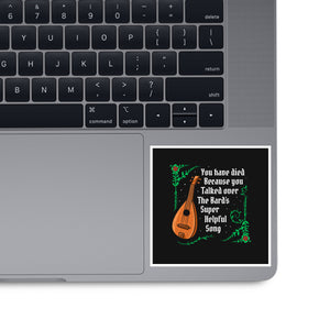 Talking Over The Bard