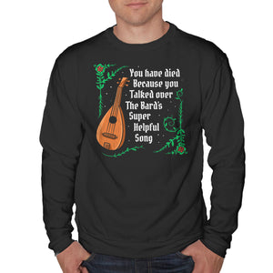 Talking Over The Bard