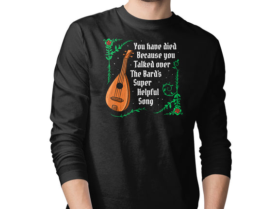 Talking Over The Bard