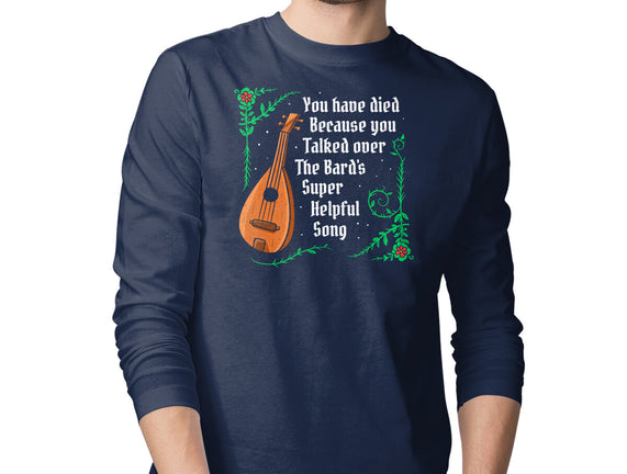 Talking Over The Bard