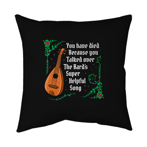 Talking Over The Bard