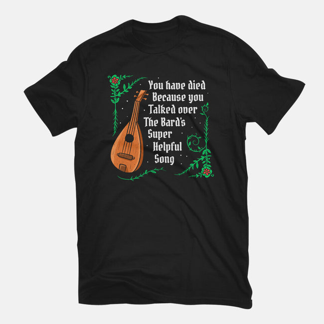 Talking Over The Bard-Womens-Fitted-Tee-Aarons Art Room
