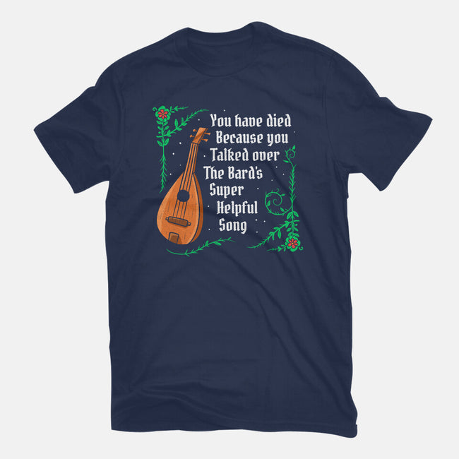 Talking Over The Bard-Womens-Fitted-Tee-Aarons Art Room