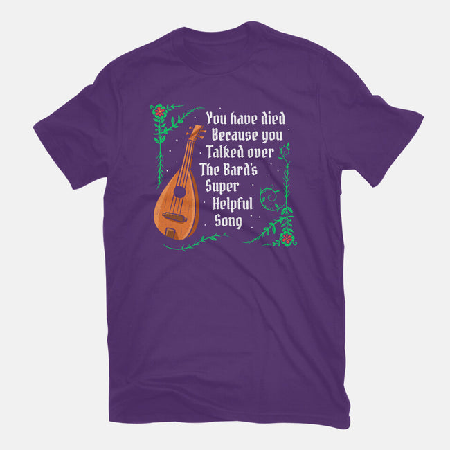 Talking Over The Bard-Womens-Fitted-Tee-Aarons Art Room